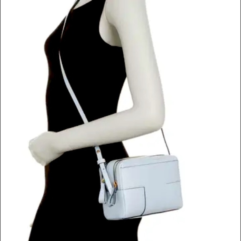 NEW Tory Burch Block-T Double Zip Crossbody Bag